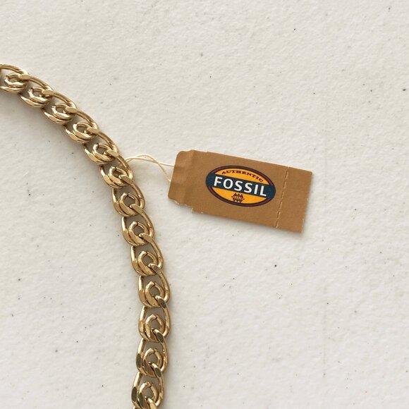 Fossil Gold Iconic Glitz Choker Necklace - Picture 3 of 7